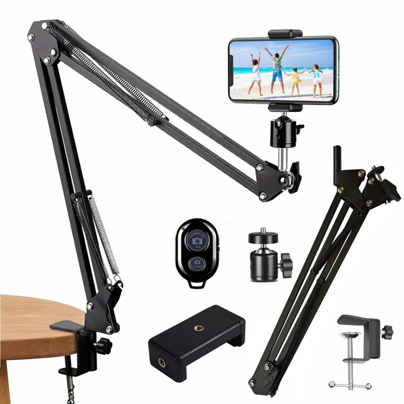 Inversion Table Fold - FGCLSY ขาตั้งกล้องแบบยืดหยุ่นสําหรับขาตั้งโทรศัพท์โต๊ะพับ Anchor 360 ° การหมุนออนไลน์เดสก์ท็อปแล็ปท็อปวิดีโอ