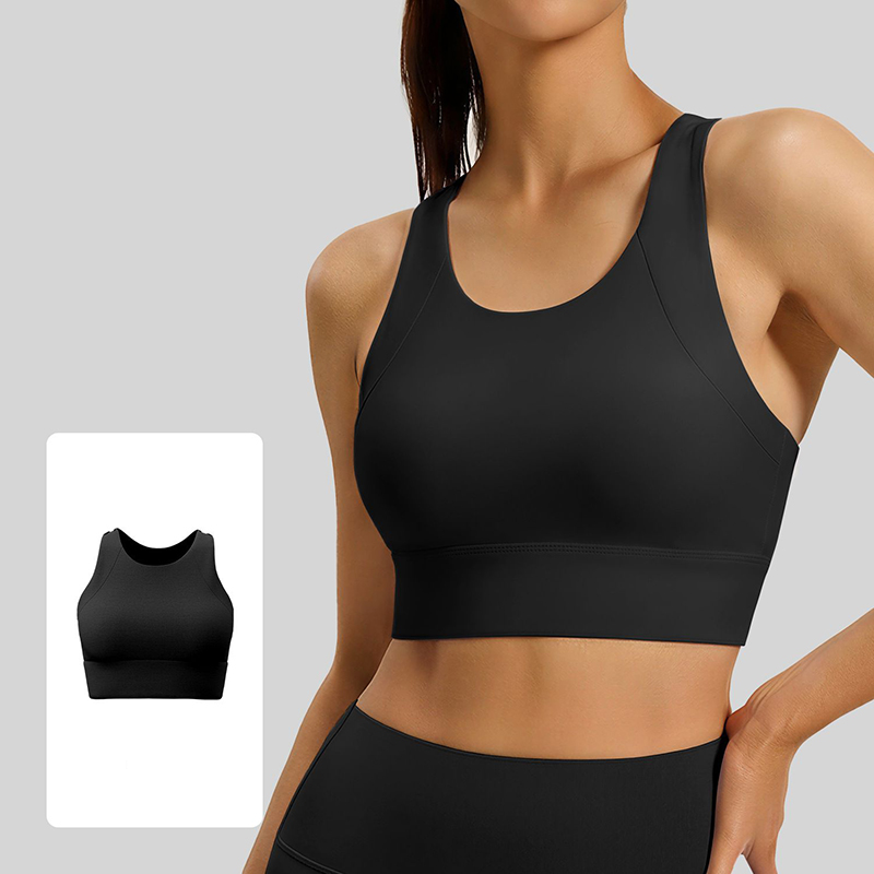Pilates Yoga Top - เสื้อชั้นในโยคะแบบ Racerback แฟชั่นปี 2026 สำหรับผู้หญิง ป้องกันแรงกระแทก