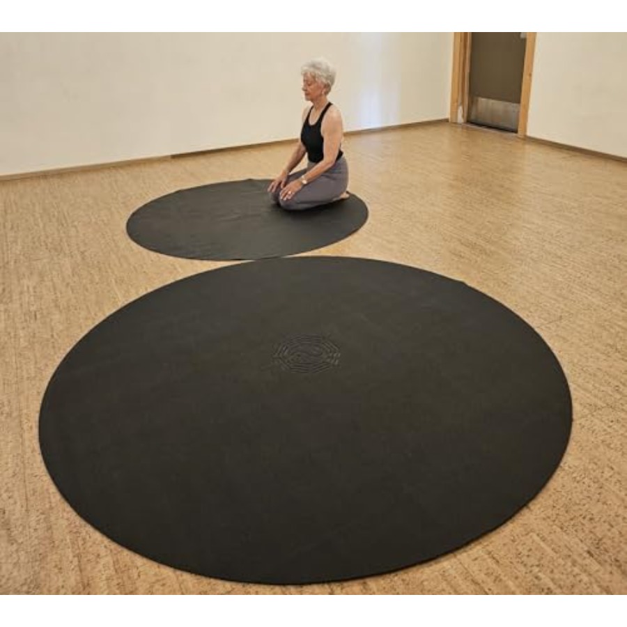 Pilates Yin Yoga - เสื่อโยคะทรงกลมขนาดใหญ่ 72 6' สำหรับการทำสมาธิ พิลาทิส ไท-ชิ