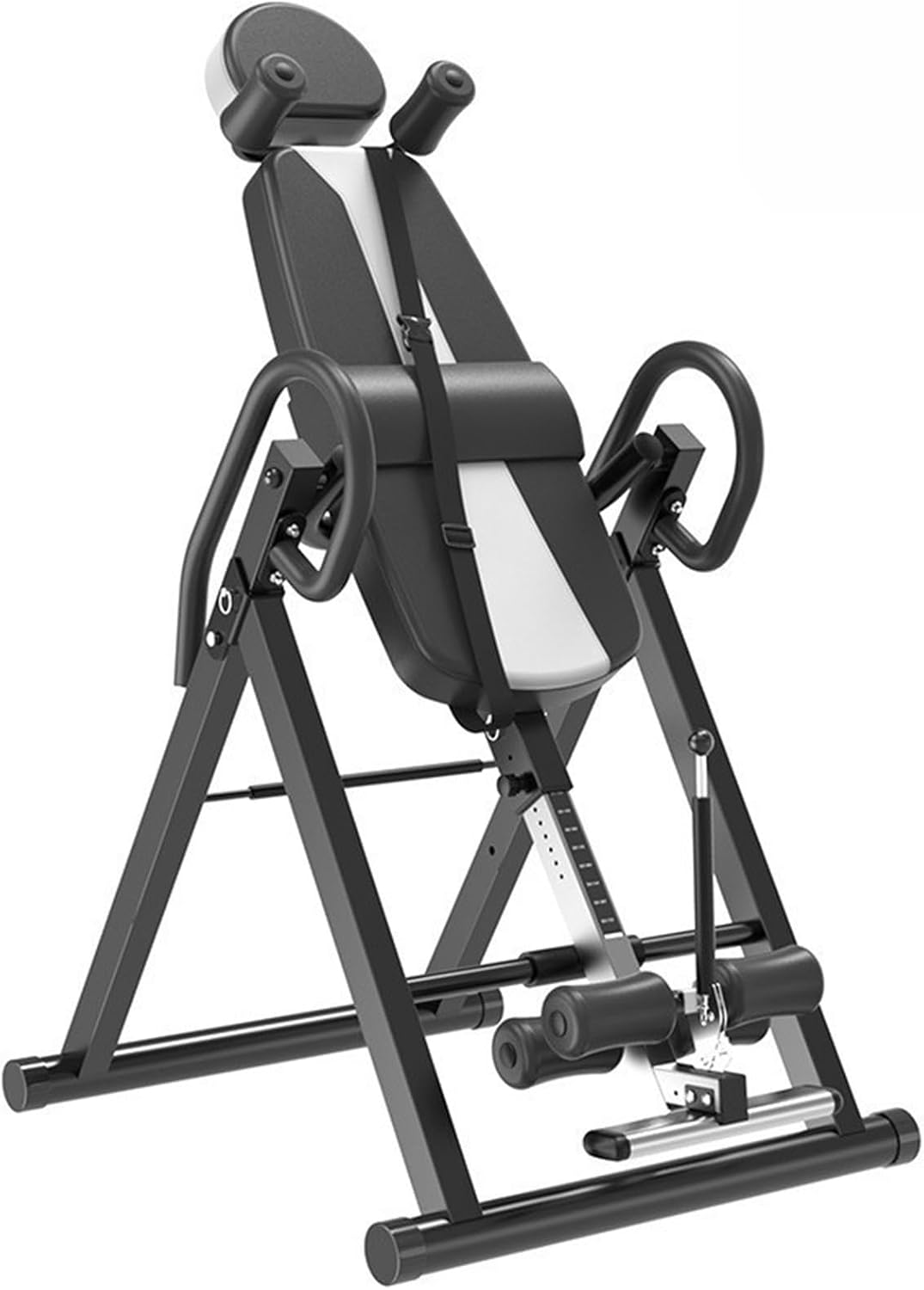 Inversion Table Fold - โต๊ะกลับหัวแบบพับได้สำหรับการออกกำลังกายแบบ Heavy Duty, อุปกรณ์ช่วยฝึกท่ายืนกลับด้าน, อุปกรณ์ยืดหลังสำหรับการออกกำลังกายและไคโรแพรคติก ใช้งานง่ายและจัดเก็บสะดวก
