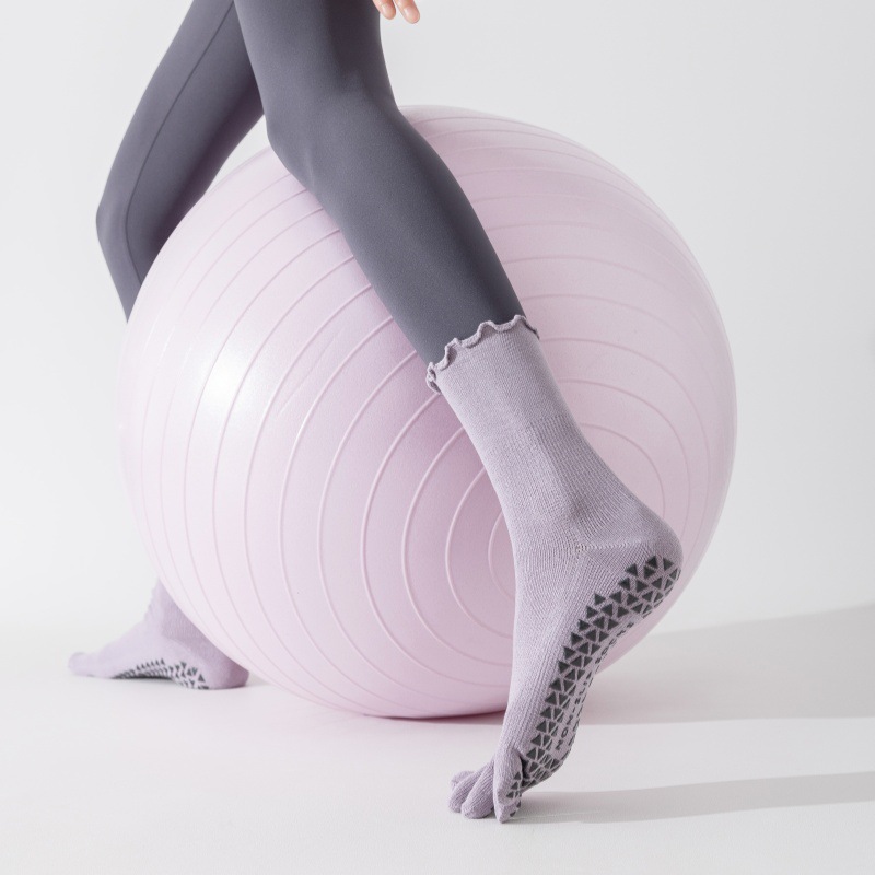 ถุงเท้าโยคะแบบมีปุ่มกันลื่น สำ - Pilates & Yoga Reversible Mockneck Sweatshirt บทวิจารณ์และราคา