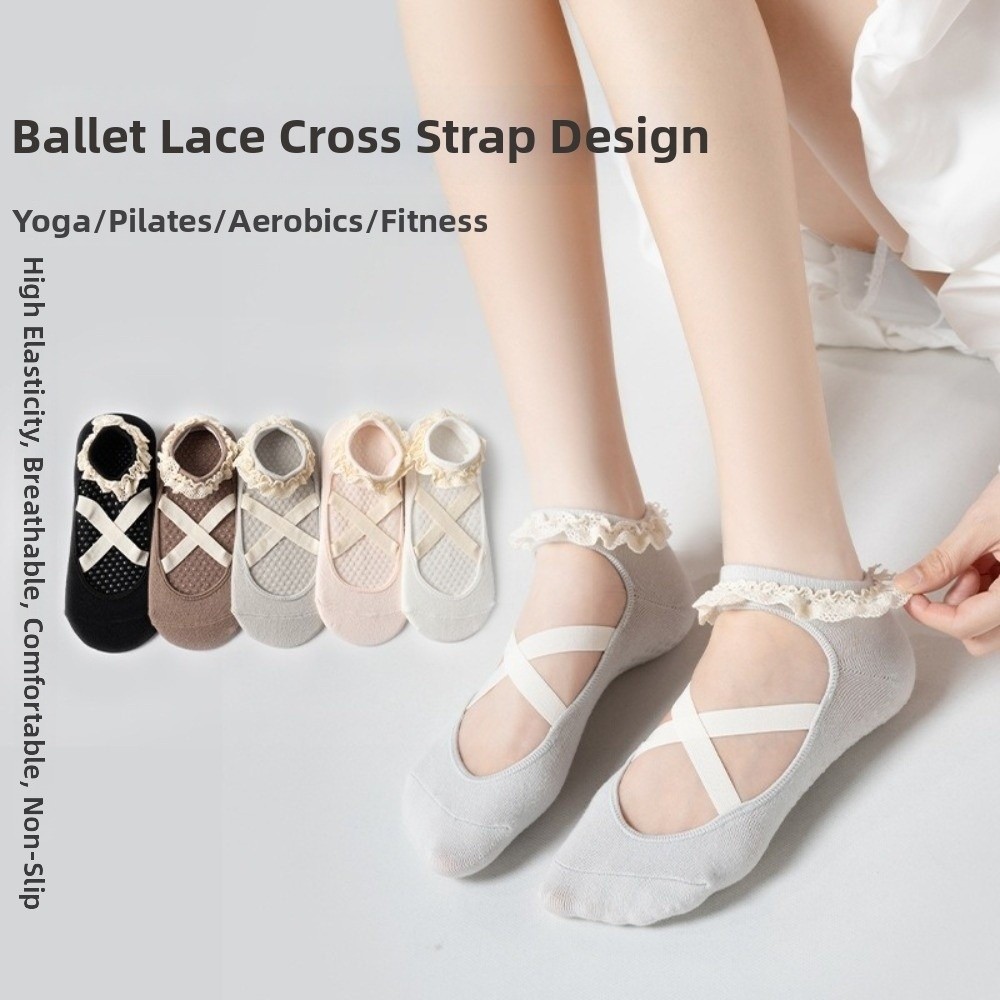 ของขวัญ ถุงเท้าโยคะกันลื่น ขอบ - Pilates Ankle Strap บทวิจารณ์และราคา