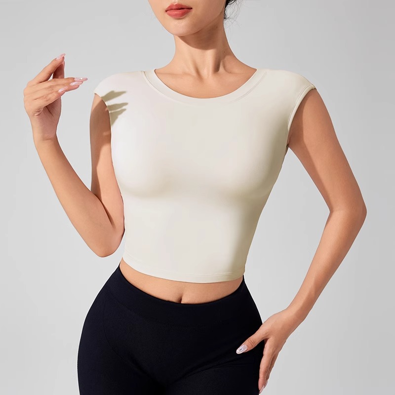 ผู้หญิงBacklessฟิตเนสเสื้อผ้าF - Pilates Yoga Top บทวิจารณ์และราคา