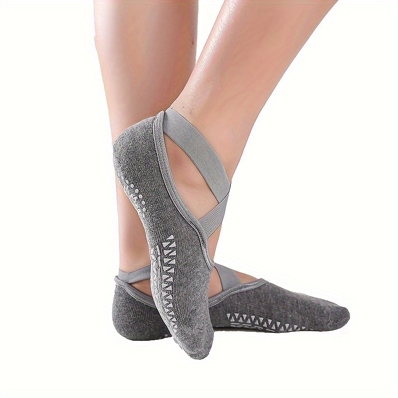 ถุงเท้าโยคะแบบไขว้ 4 คู่สำหรับ - Pilates X Yoga บทวิจารณ์และราคา