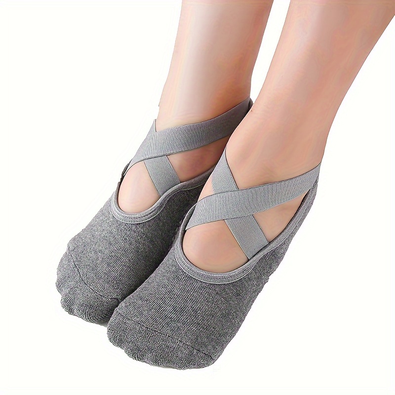 ถุงเท้าโยคะแบบไขว้ 4 คู่สำหรับ - Pilates X Yoga บทวิจารณ์และราคา