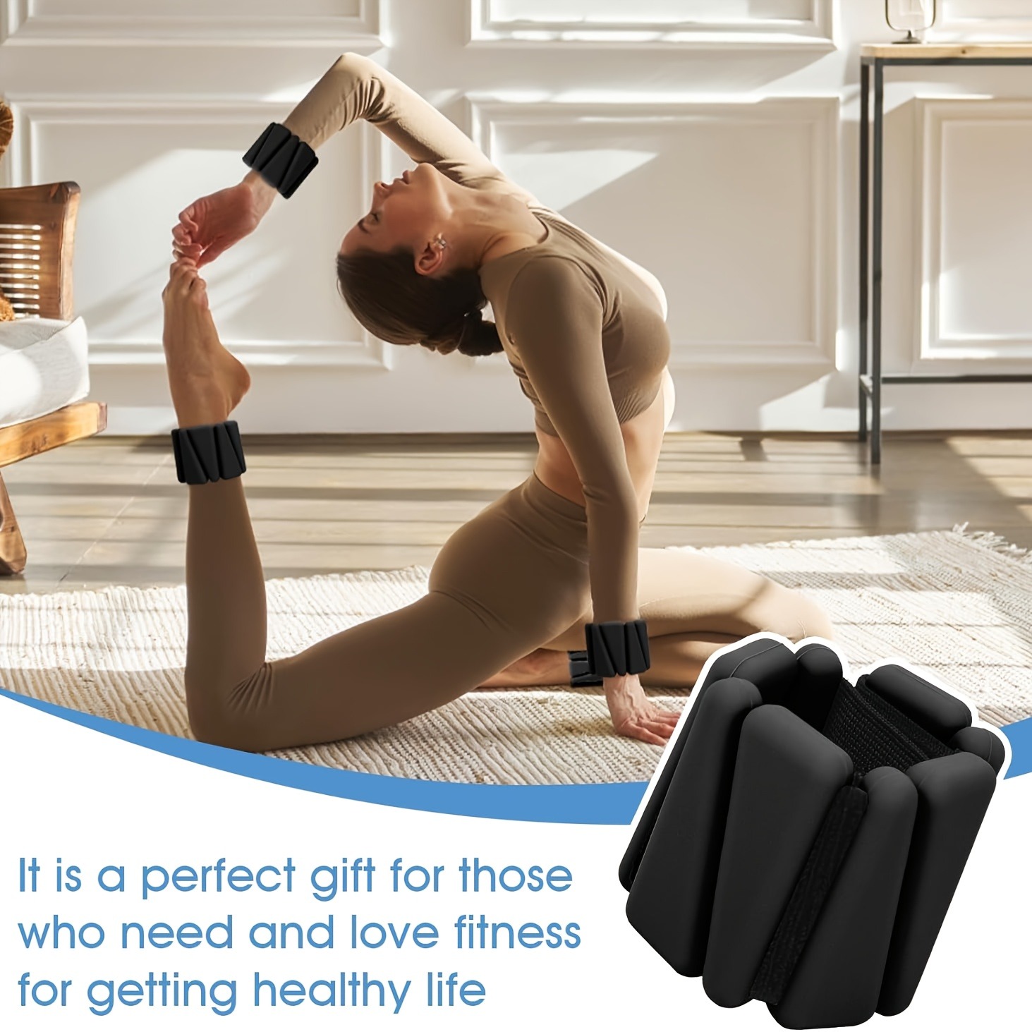 สายรัดข้อเท้าและข้อมือปรับระดั - Pilates Ankle Strap บทวิจารณ์และราคา