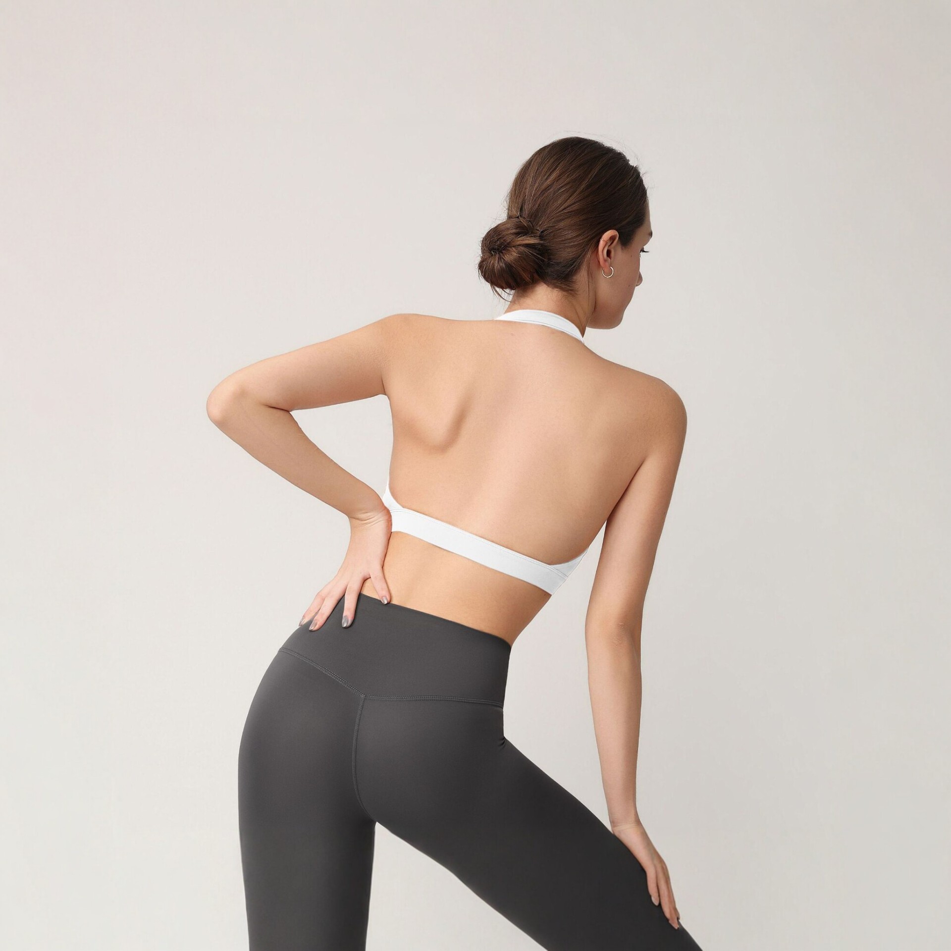 สปอร์ตบราแบบฮอลเตอร์สำหรับผู้ห - Pilates Yoga Top บทวิจารณ์และราคา