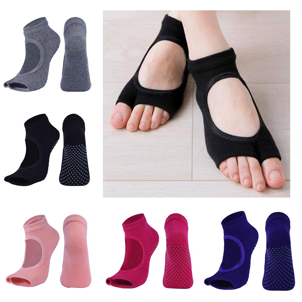 ถุงเท้าโยคะแบบครึ่งนิ้ว ผลิตจา - Pilates Yoga Classes บทวิจารณ์และราคา