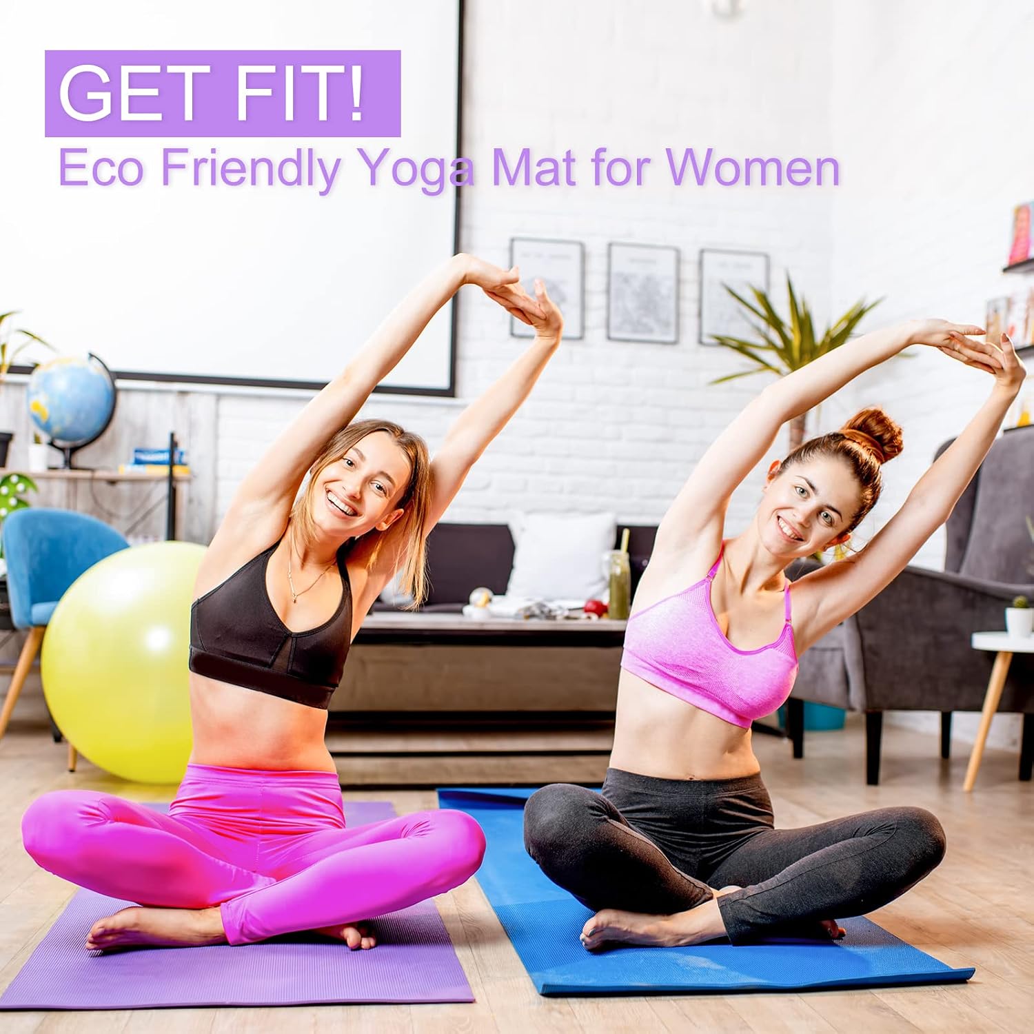 เสื่อโยคะบาง 3 มม. เสื่อออกกำล - Pilates Yoga Classes บทวิจารณ์และราคา