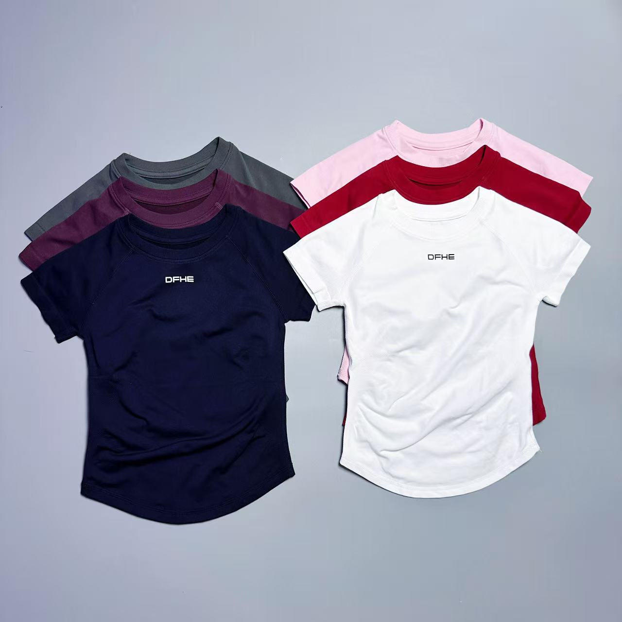 เสื้อยืดกีฬาแขนสั้นคอกลมสำหรับ - Pilates Yoga Top บทวิจารณ์และราคา